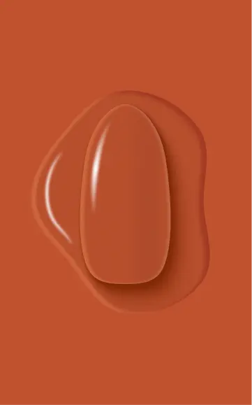Orange No. 2 nail swatch
